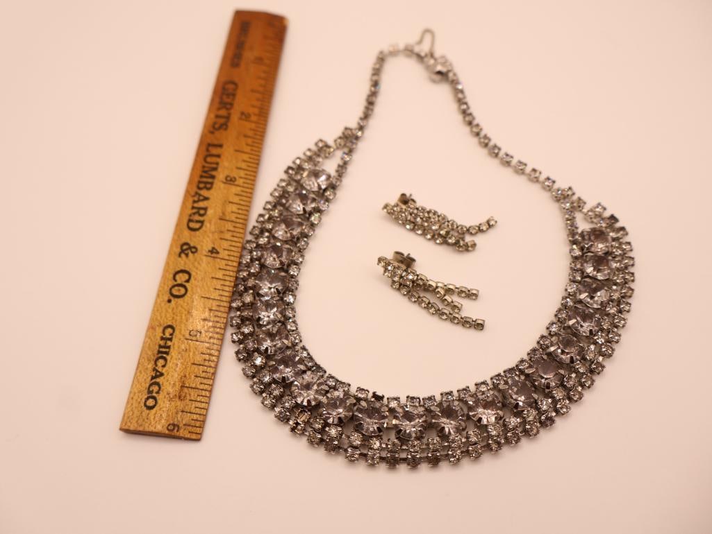 Collection of Vintage Rhinestone Jewelry - 11