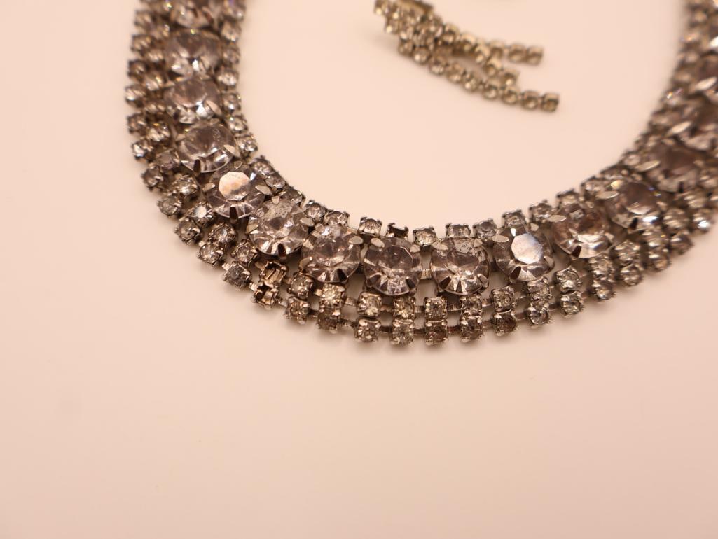 Collection of Vintage Rhinestone Jewelry - 12