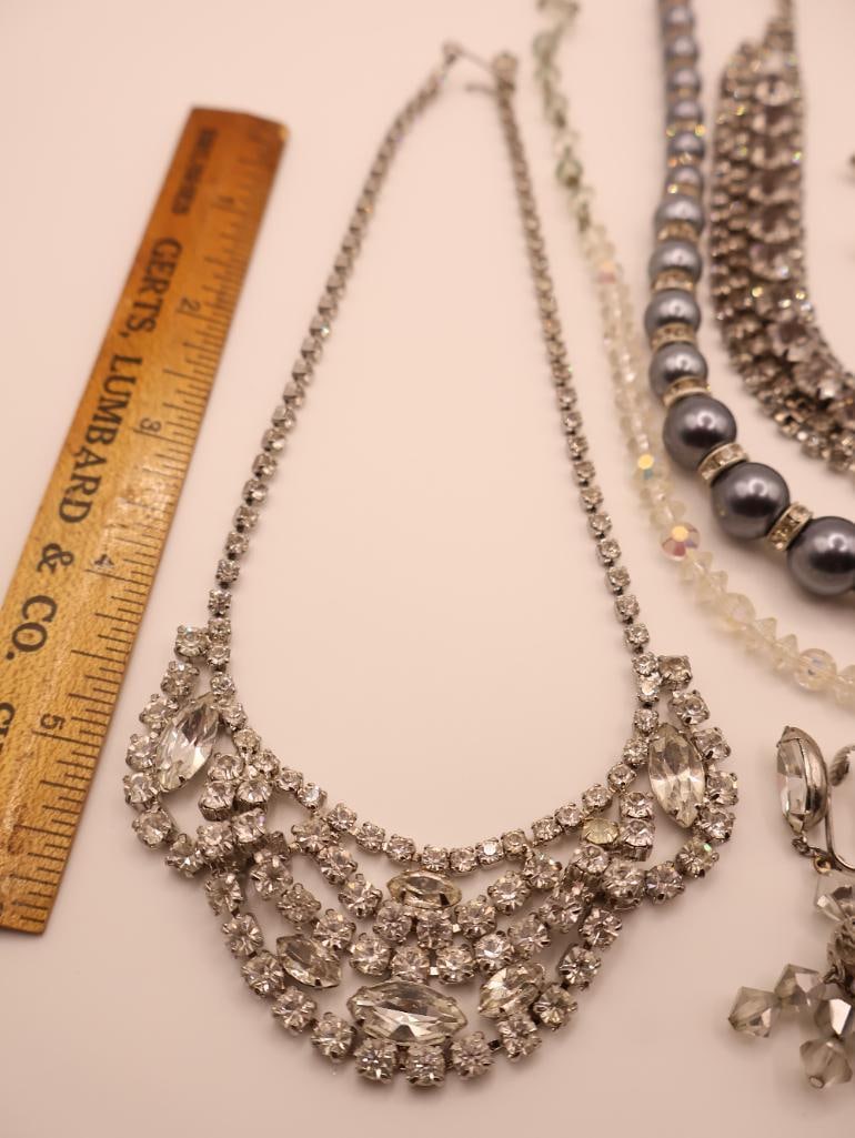 Collection of Vintage Rhinestone Jewelry - 5