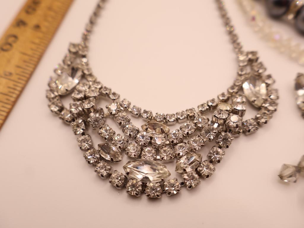 Collection of Vintage Rhinestone Jewelry - 6
