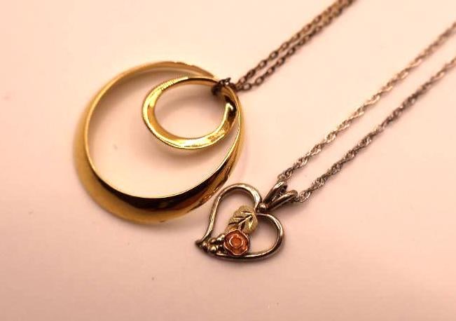 Two Sterling Silver Pendant Necklaces - 5