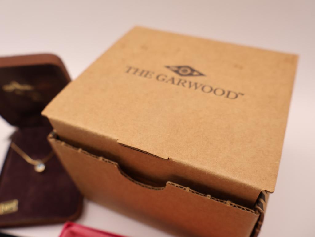 Collection of Jewelry including Garwood Watch and Sterling CZ Necklace - 2