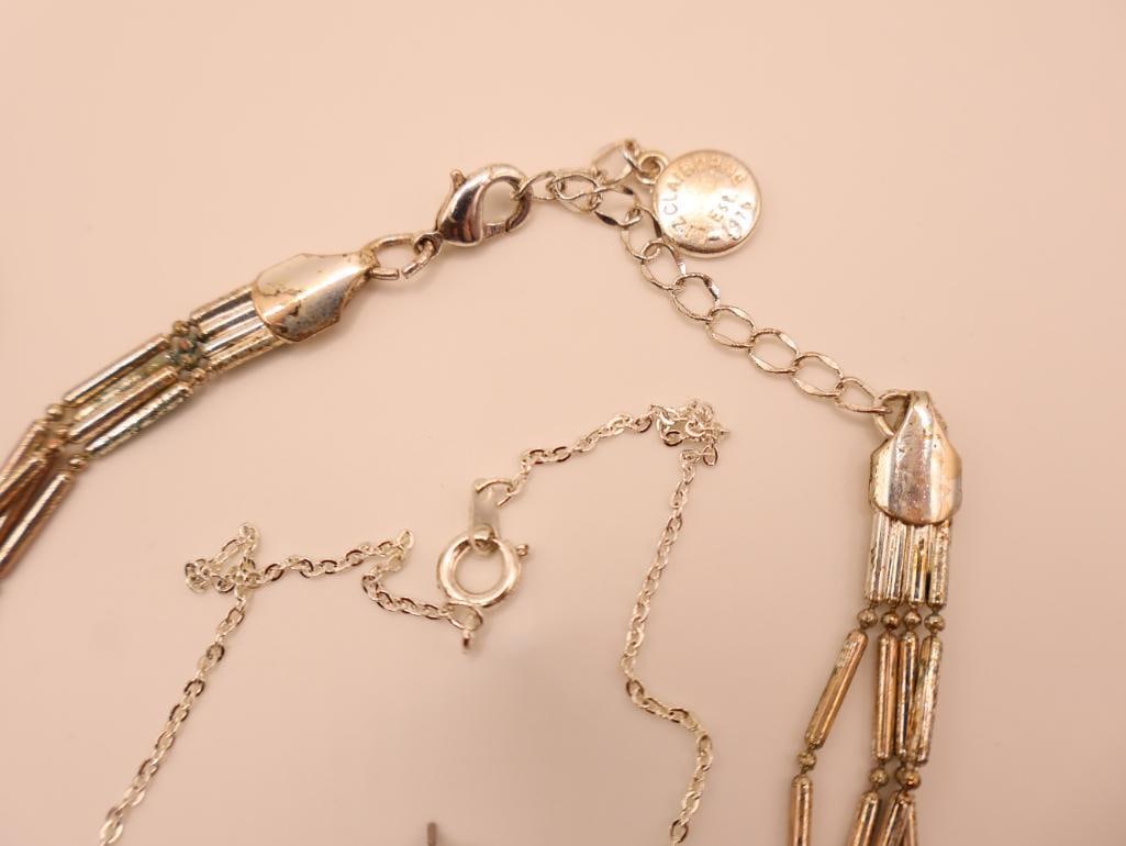 Various Silver-Tone Costume Jewelry - 12