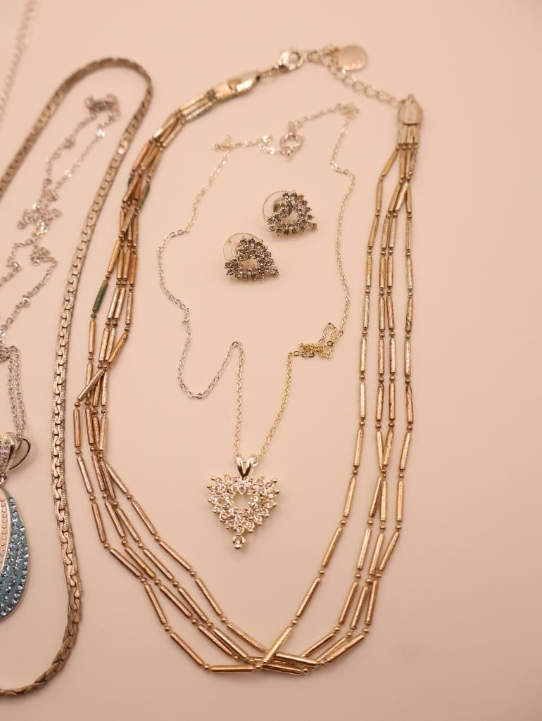 Various Silver-Tone Costume Jewelry - 9