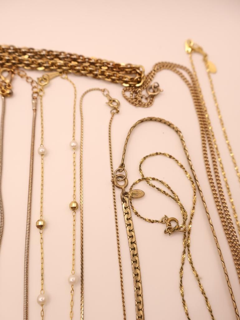 Various Gold-Tone Costume Jewelry - 12