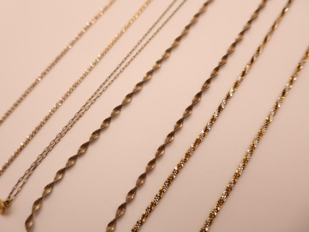 Three 925 Silver Chains and Rolled Gold Chain - 4