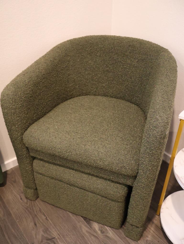 Modern upholstered accent set and a multi-tiered display stand - 2