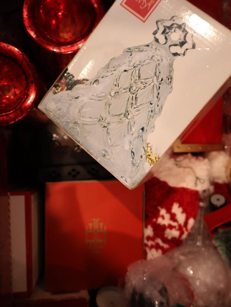 One large tote filled with Christmas Decorations - 10