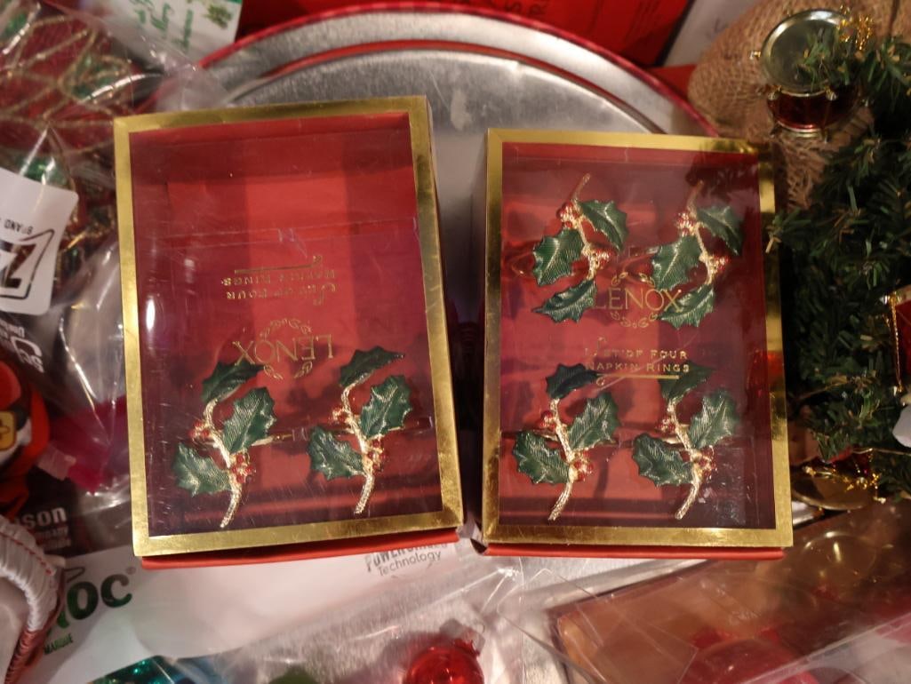 One large tote filled with Christmas Decorations - 2