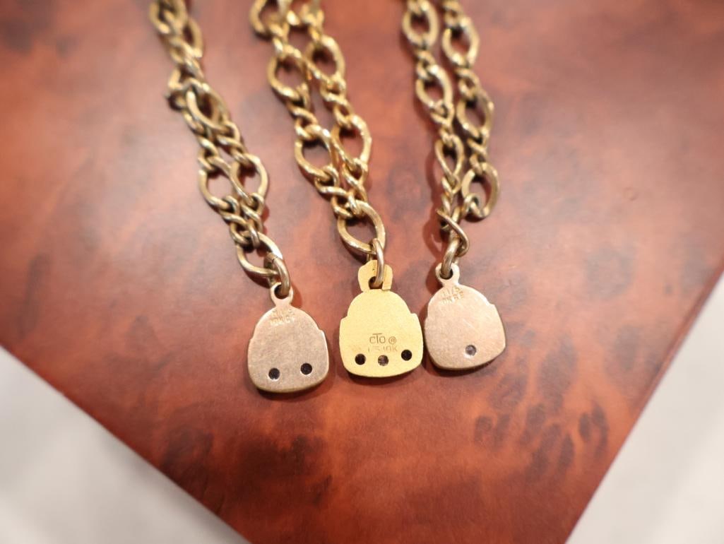 NASA Rockwell Service Award Gold Filled Jewelry Set - 4