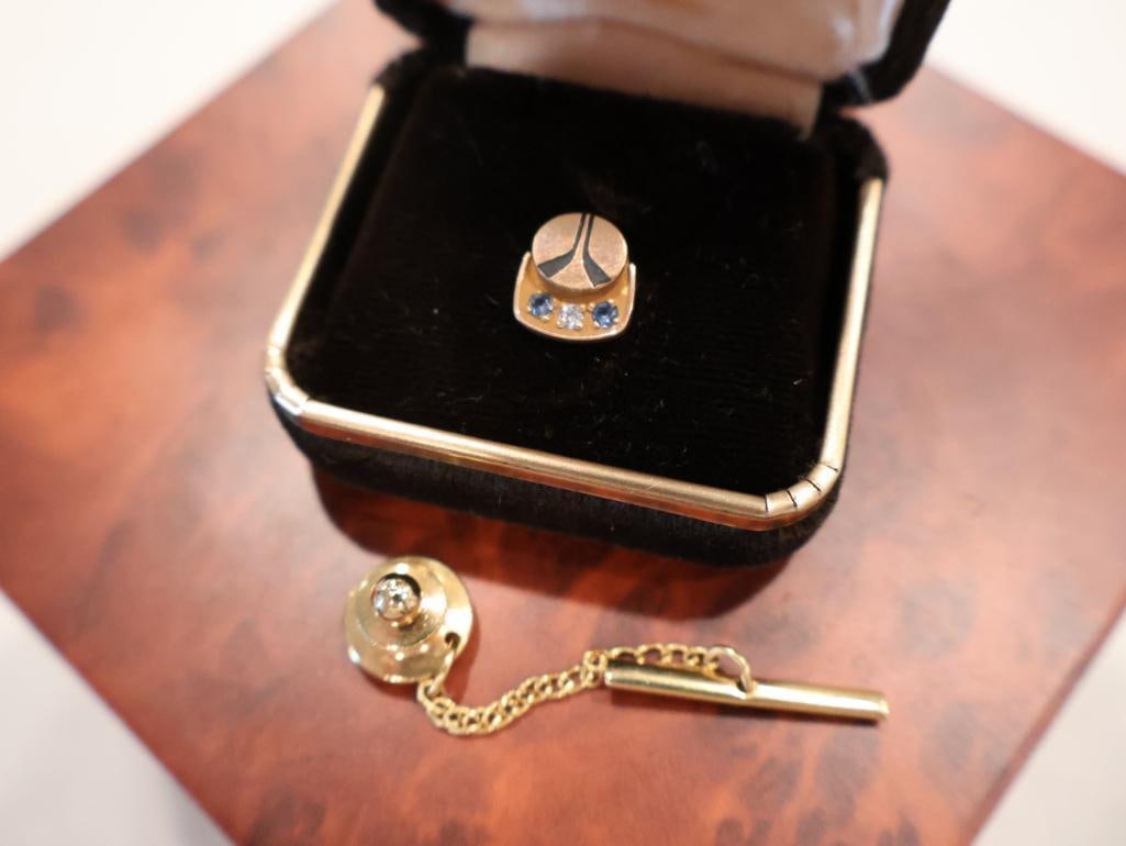 NASA Rockwell Service Award Gold Filled Jewelry Set - 7