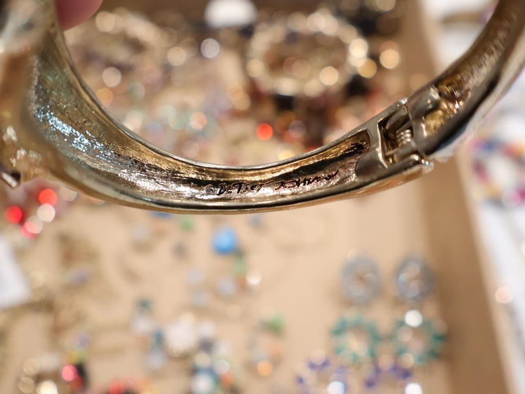 Large collection of ladies costume jewelry with Betsey Johnson - 12