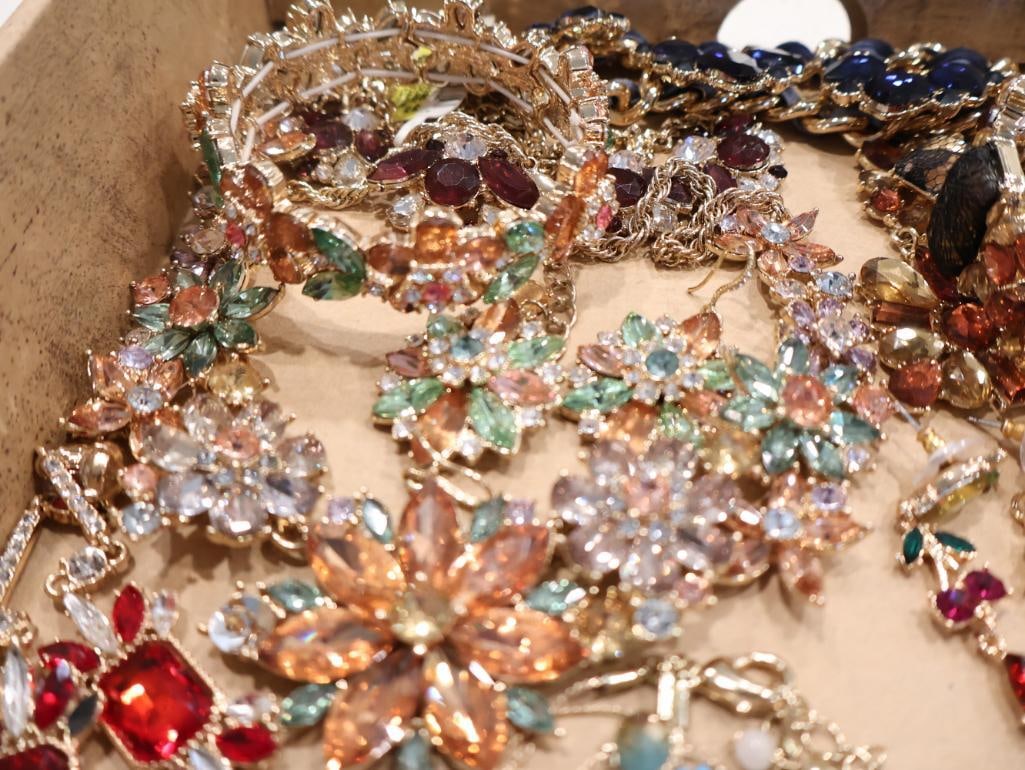 Large collection of ladies costume jewelry with Betsey Johnson - 13