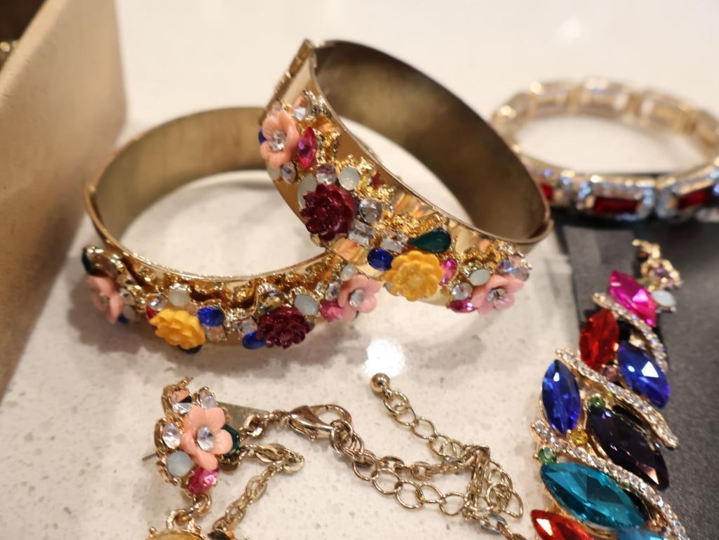 Large collection of ladies costume jewelry with Betsey Johnson - 8