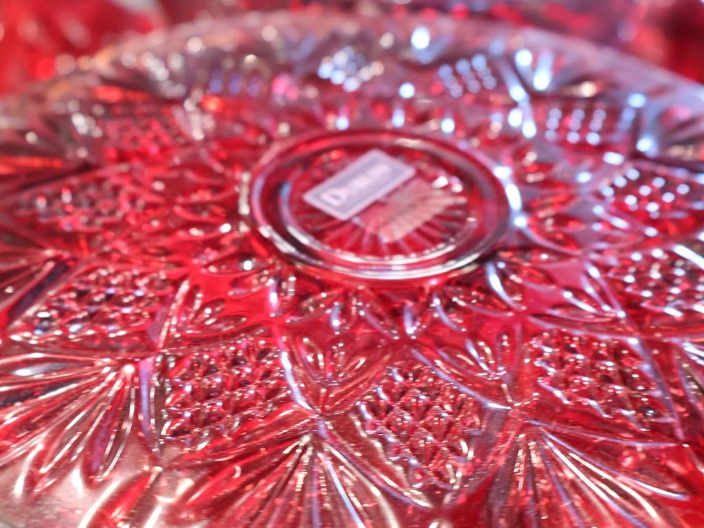 Collection of Royal Ruby red glassware - 3