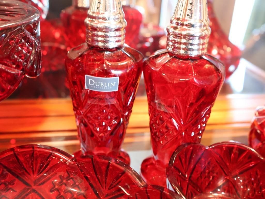 Collection of Royal Ruby red glassware - 4