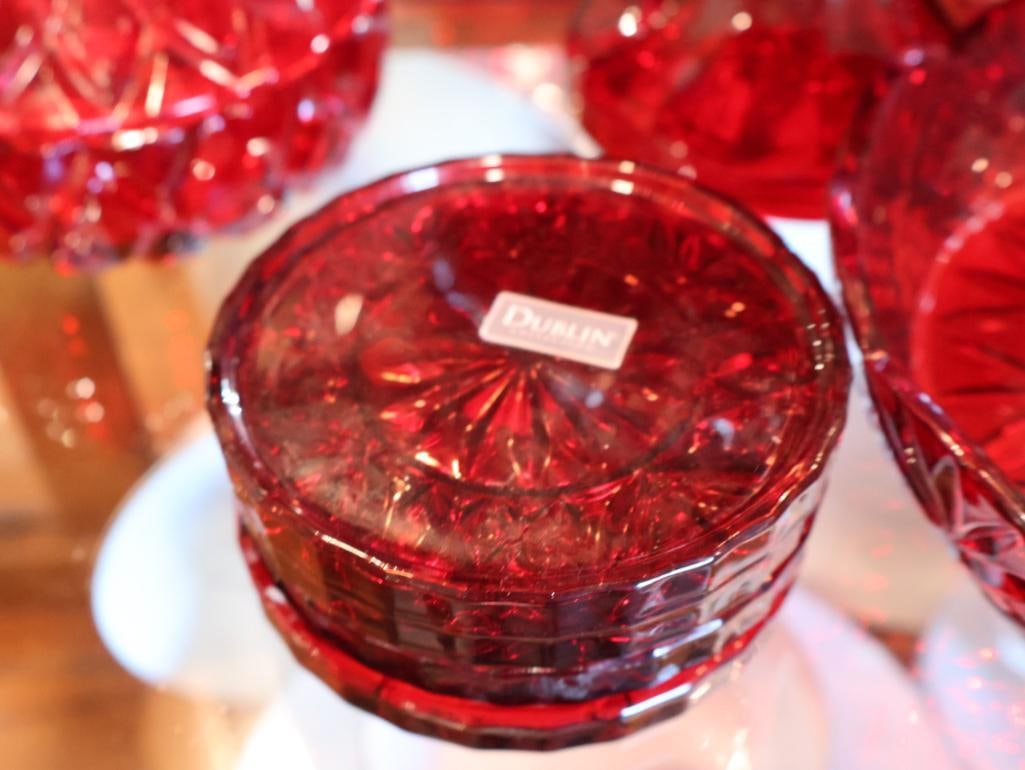 Collection of Royal Ruby red glassware - 5