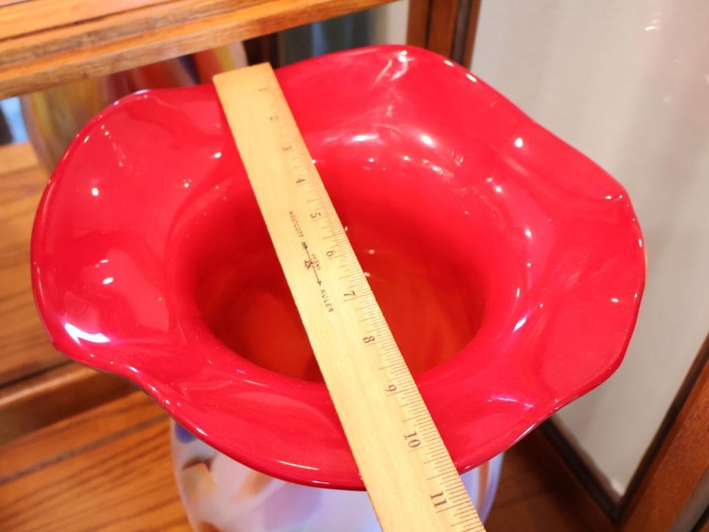 Krosno Jozefina Handcrafted Multicolor Art Glass Vase - 4