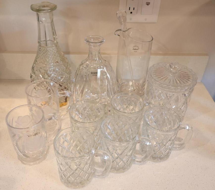 Collection of high-quality Japanese Sasaki Crystal barware and serveware (1 of 11)