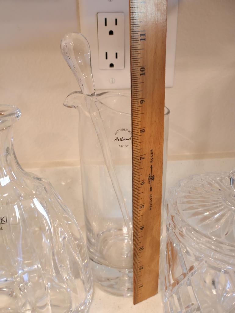 Collection of high-quality Japanese Sasaki Crystal barware and serveware - 7