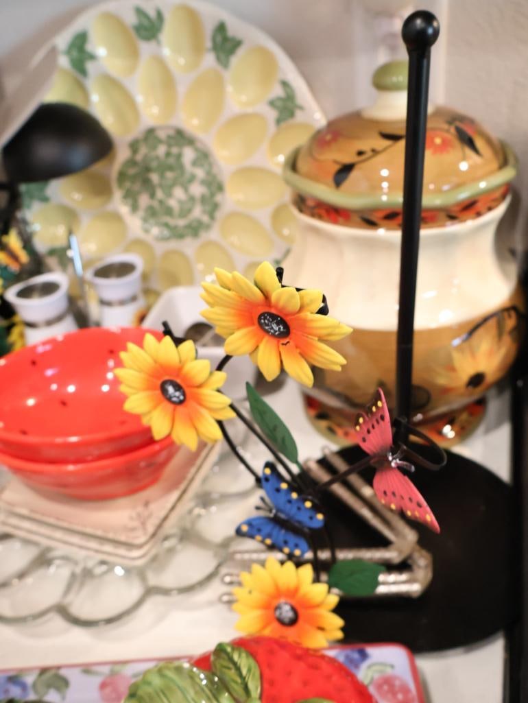 Collection of vintage and contemporary cottagecore kitchenware - 13