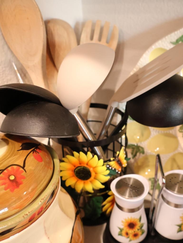 Collection of vintage and contemporary cottagecore kitchenware - 16