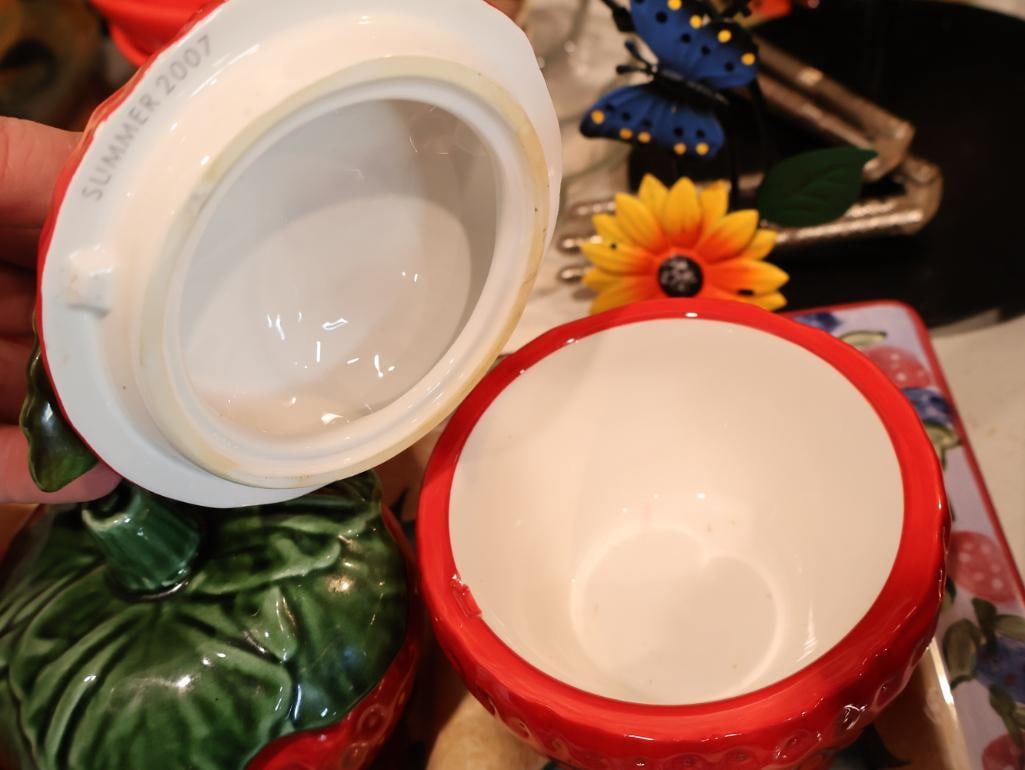 Collection of vintage and contemporary cottagecore kitchenware - 3