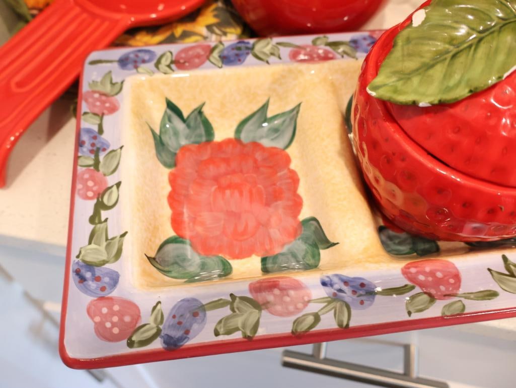 Collection of vintage and contemporary cottagecore kitchenware - 8