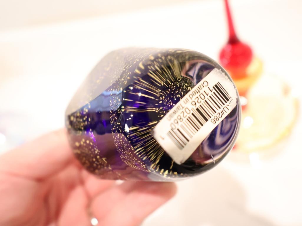 Curated collection of four vintage studio art glass perfume bottles - 10