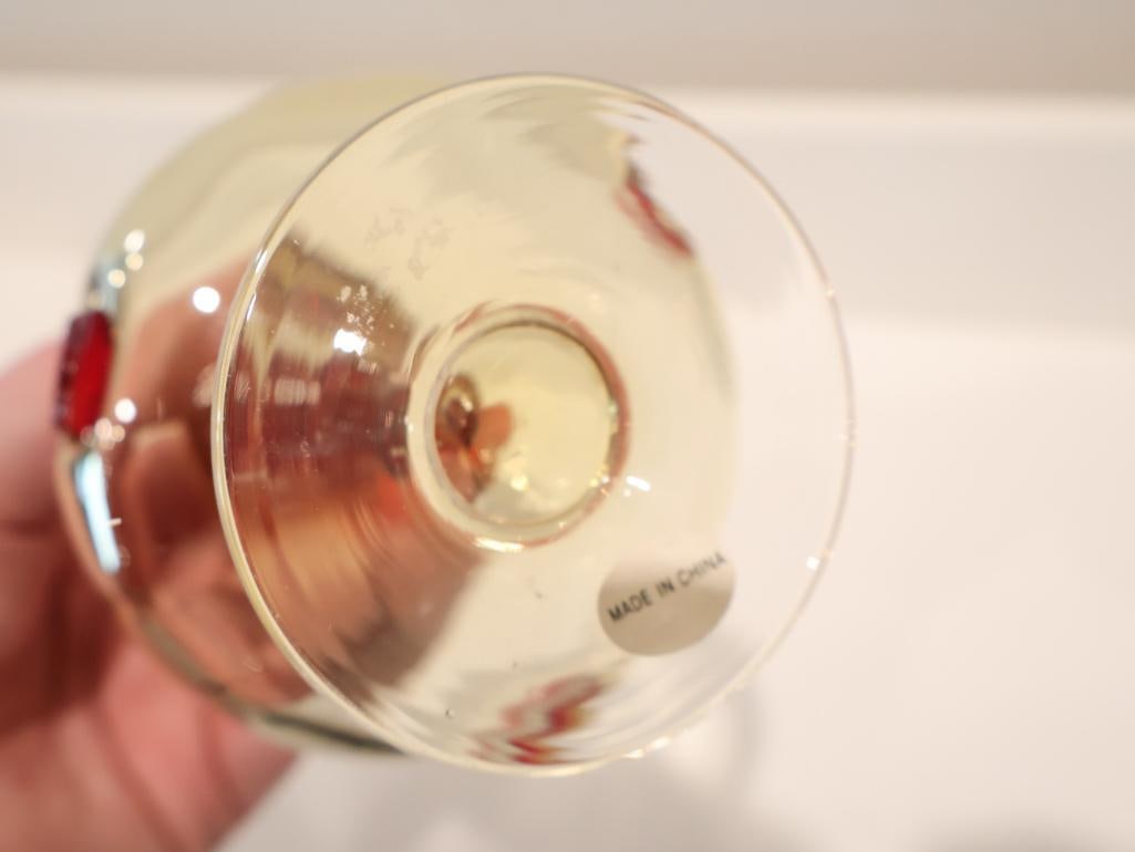 Curated collection of four vintage studio art glass perfume bottles - 14