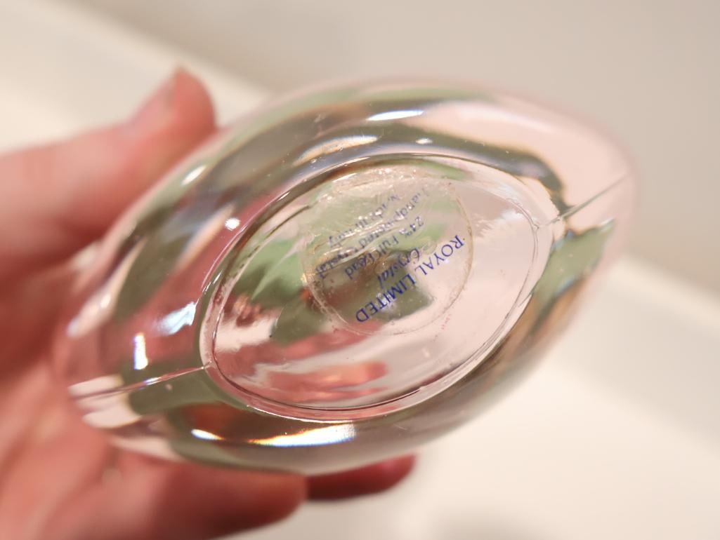 Five decorative art glass perfume bottles - 14