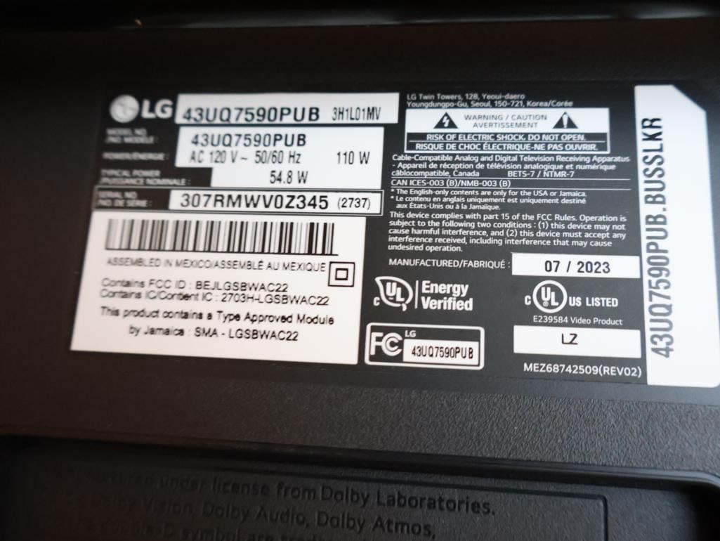 LG 43in 4K UHD Smart TV - 5