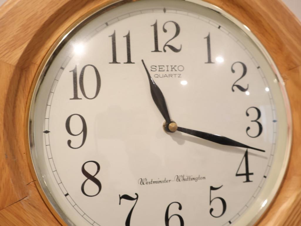 Seiko Quartz Westminster Whittington Wall Clock - 3