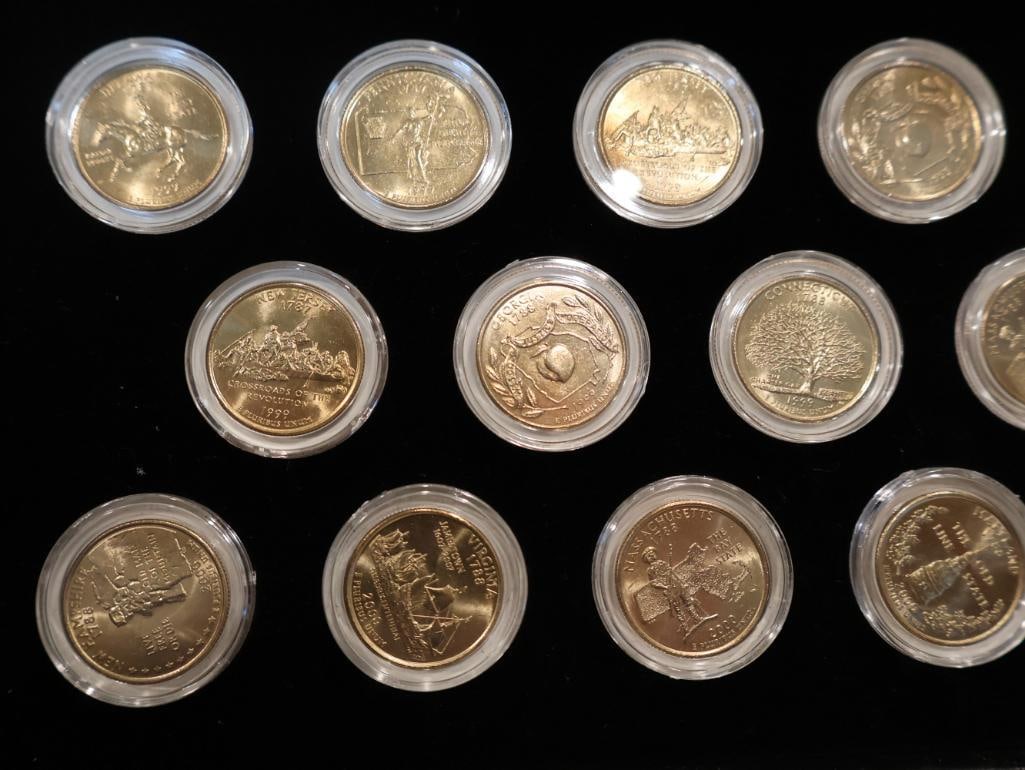 Two commemorative sets of 24K gold-plated U.S. Statehood and National Park Quarters - 4