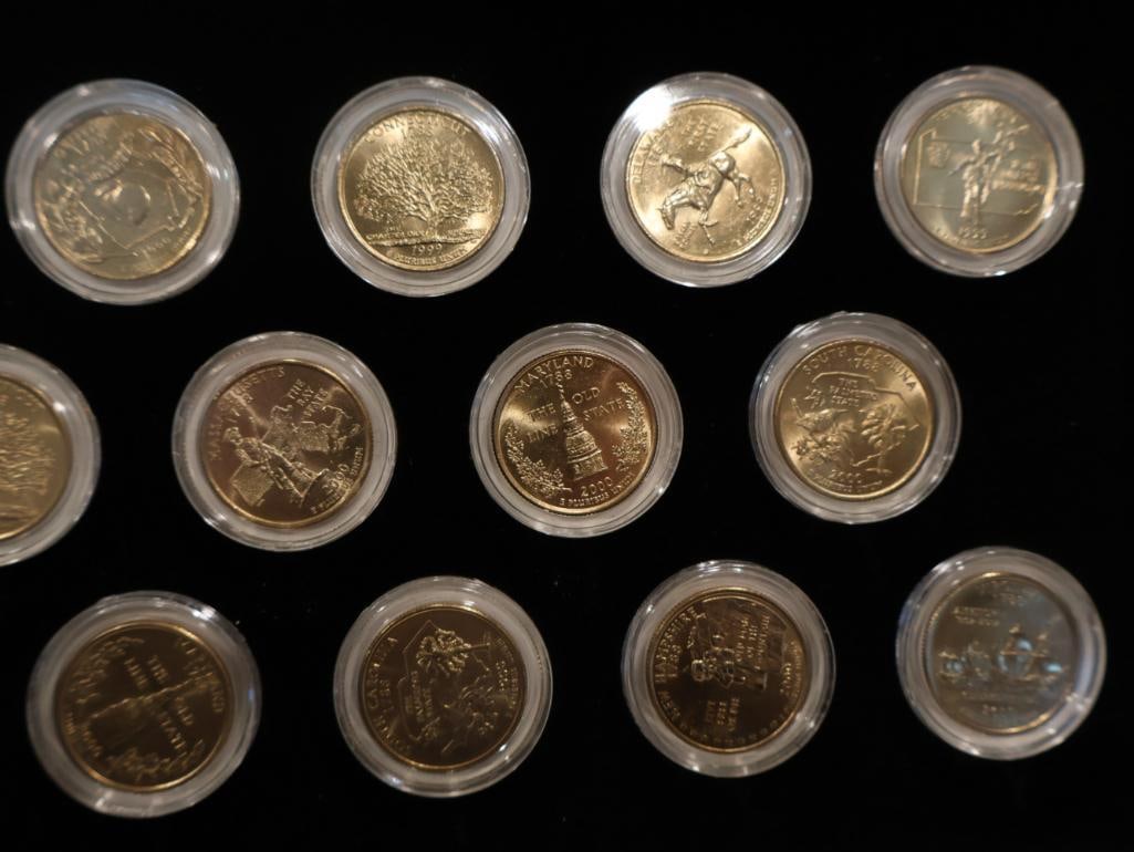Two commemorative sets of 24K gold-plated U.S. Statehood and National Park Quarters - 5