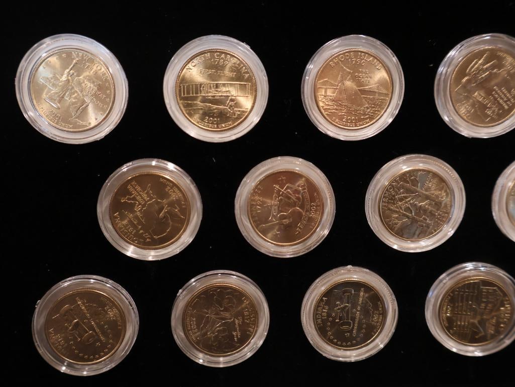 Two sets of 24K Gold-Plated Statehood Quarters from 2001 and 2002 - 3