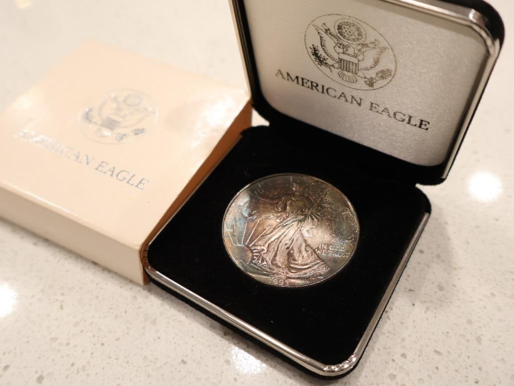 1986 American Eagle One Ounce Proof Silver Bullion Coin (1 of 3)