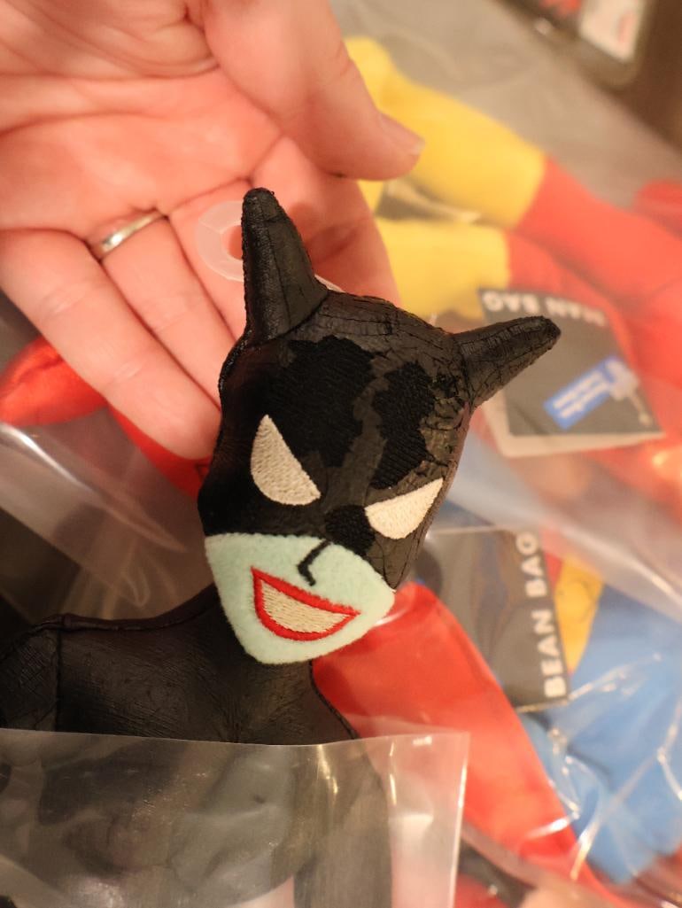 Set of six vintage DC Comics superhero bean bag plush dolls - 5