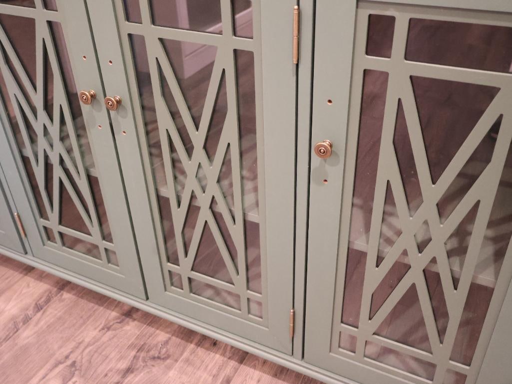 Vintage-style kitchen accent buffet sideboard cabinet - 11