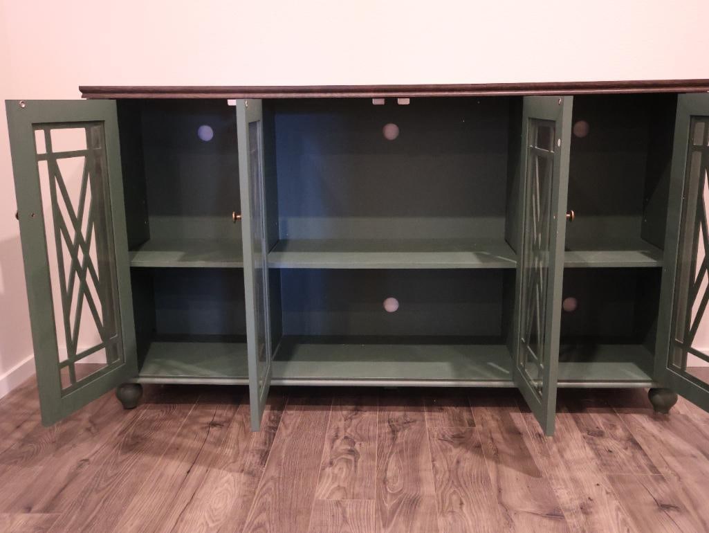 Vintage-style kitchen accent buffet sideboard cabinet - 12