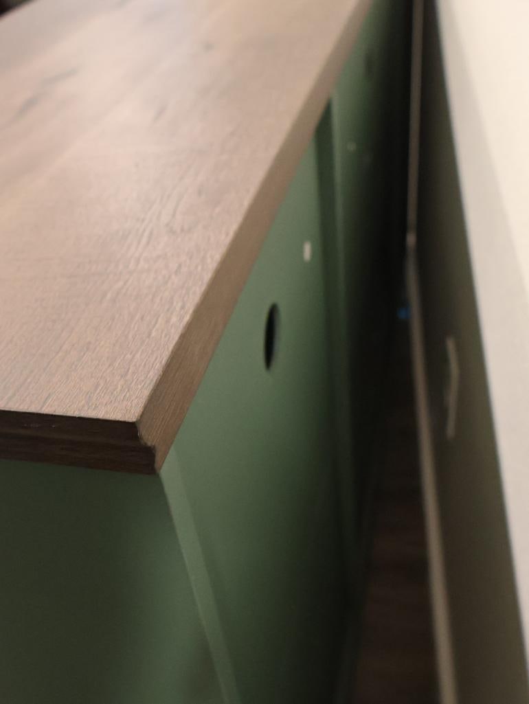 Vintage-style kitchen accent buffet sideboard cabinet - 14