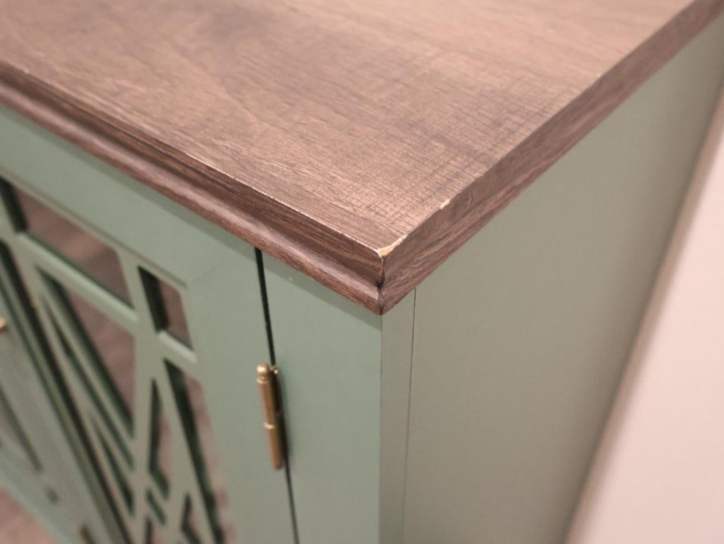 Vintage-style kitchen accent buffet sideboard cabinet - 4