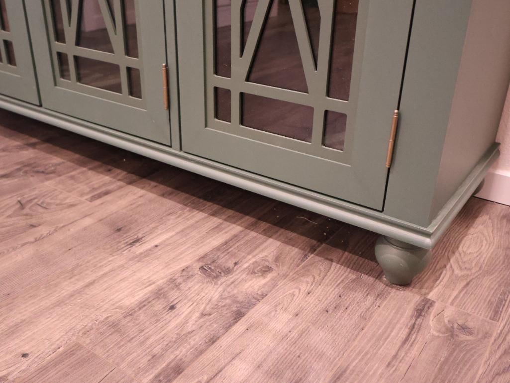 Vintage-style kitchen accent buffet sideboard cabinet - 8