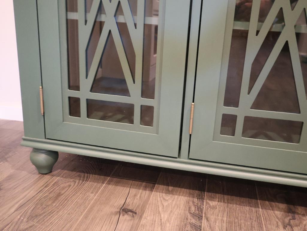 Vintage-style kitchen accent buffet sideboard cabinet - 9