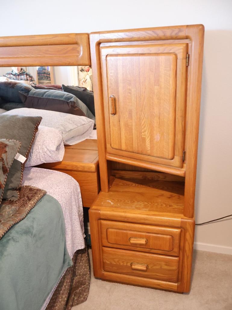 Solid oak Pier Wall Bedroom King Set - 10