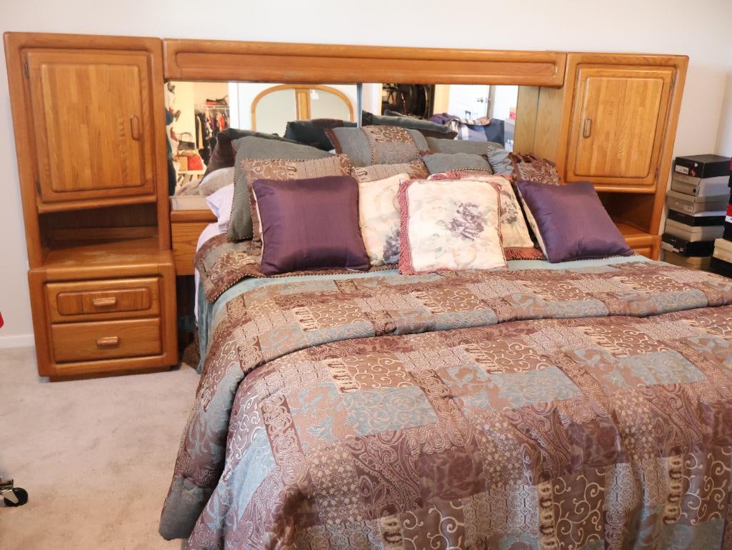 Solid oak Pier Wall Bedroom King Set - 3