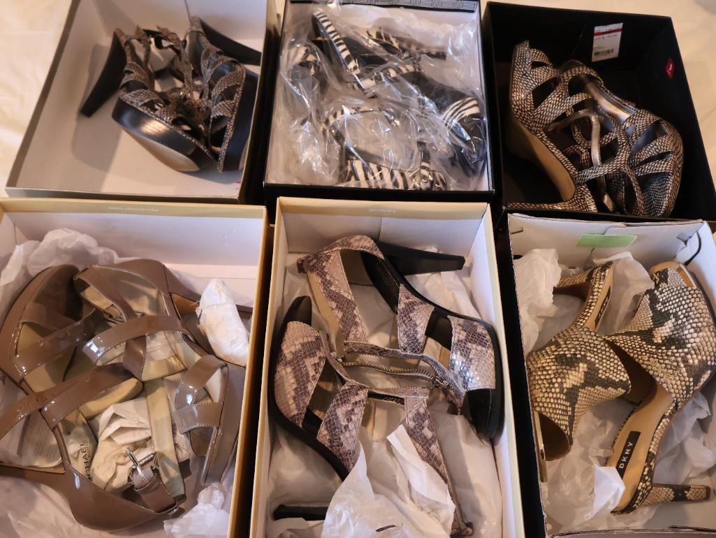 Six pairs of ladies shoes in their original boxes (1 of 17)