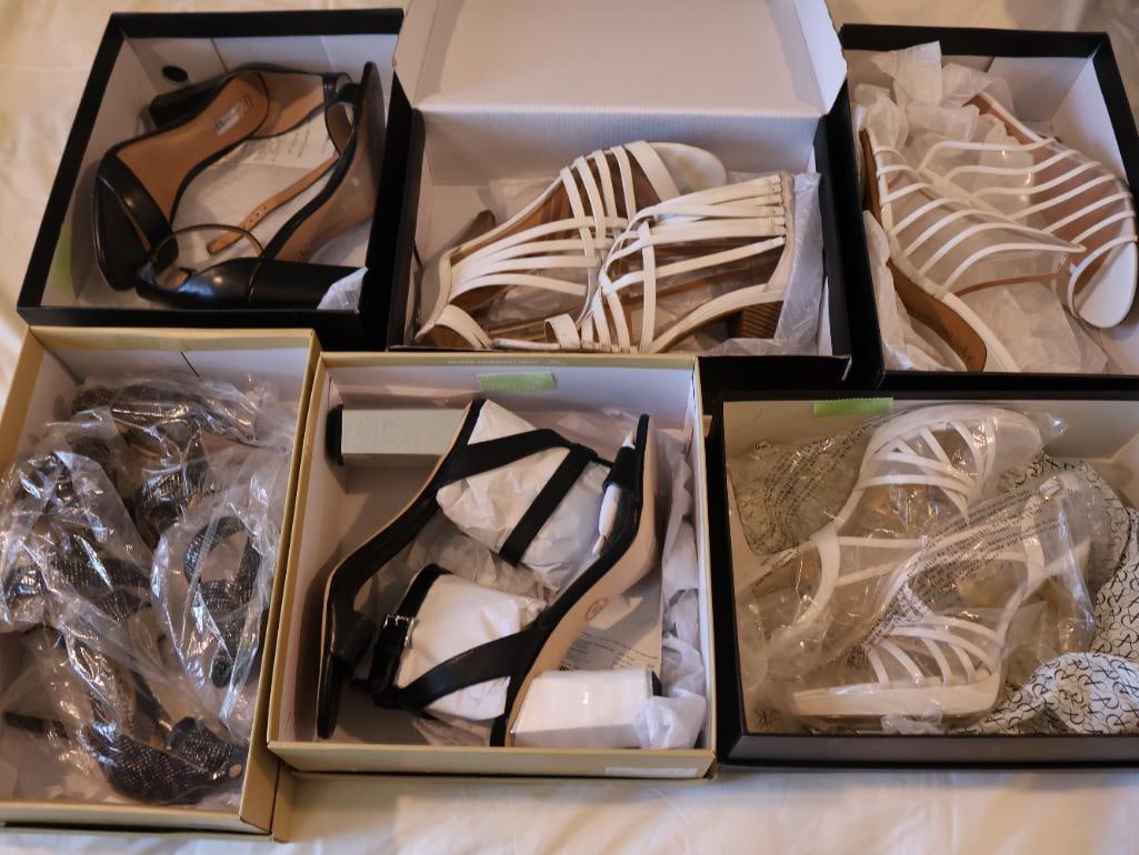 Six pairs of ladies shoes in their original boxes (1 of 15)