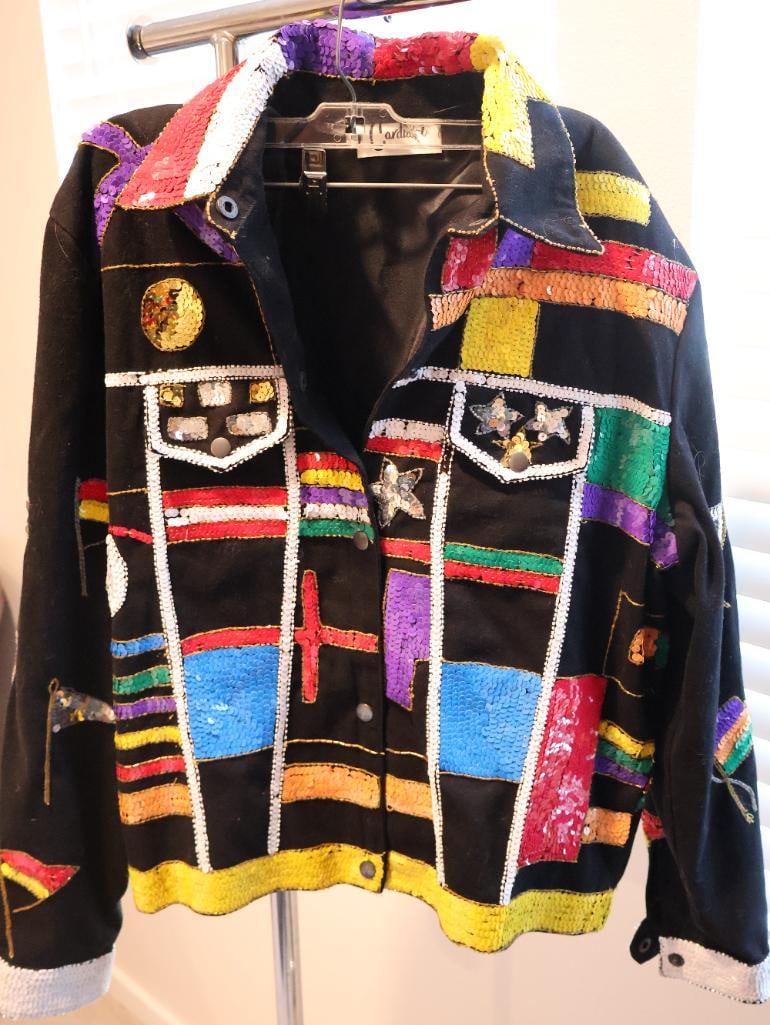 Vintage Carducci Novelty Jacket Wearable Art (1 of 10)