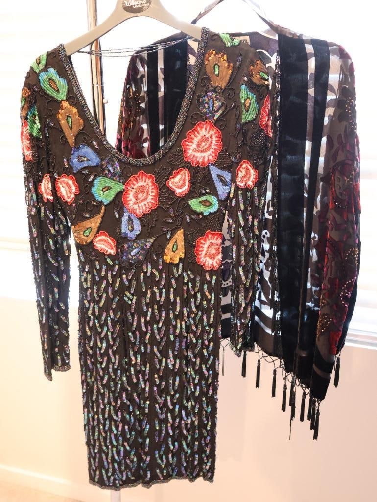 Vintage Oh! Johnny beaded cocktail dress and After Dark Shall (1 of 14)